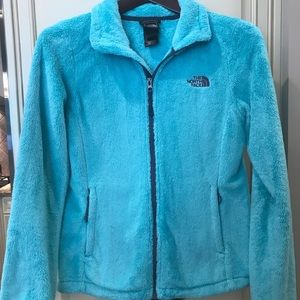 North Face Osito Fleece Jacket in Teal Green Sz XS